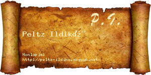 Peltz Ildikó névjegykártya